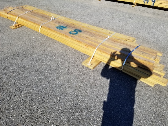 Bundle of treated lumber misc. sizes sold as a group ( Painted # 8 )