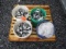 4 Pails of Chain Link Fencing Parts