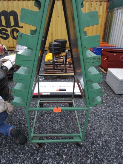 Green Wheeled Storage Rack