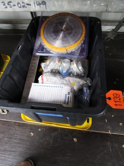 Tote of Misc Tools & Supplies