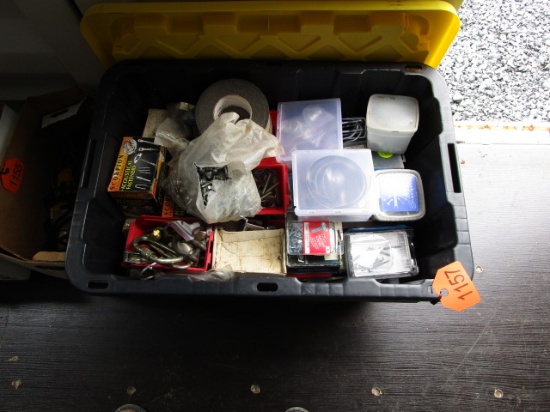 Tote of Misc Hardware