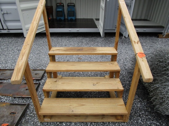 Treated Wood Steps