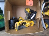 Box of Dewalt Cordless Tools