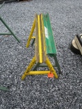 2 Metal Pipe Sawhorses