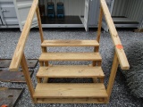 Treated Wood Steps