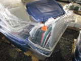 Pallet of Plastic Totes