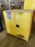 Yellow Metal Storage Cabinet