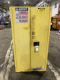 Large Yellow Metal Cabinet