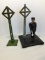 Early Pre-War Lionel 1045 Flagman & Crossing Sign