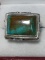 Outstanding Men's Sterling Silver Turquoise Ring