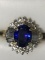 Beautiful Solid Gold 3ct Sapphire Ring