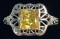 Ladies Dazzling 3ct Golden Imperial Topaz Ring