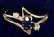 Beautiful Ladies 14K Gold Sapphire and Diamond Ring