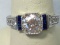 Outstanding Ladie's Antique 18K Gold 1.5 Ct Diamond Ring
