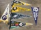 Collection of Vintage Football Pennants