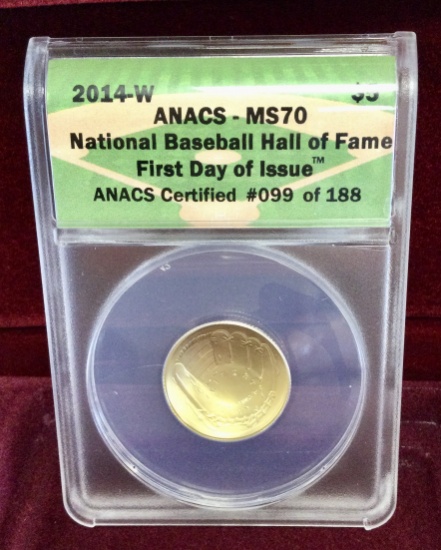 Outstanding 2014 West Point MS70 $5 Gold Coin