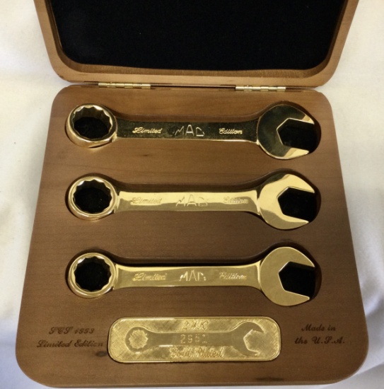 24K Gold Mac Wrench Set