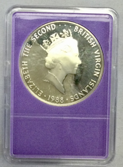Proof 1988 Silver Queen Elizabeth $25 Coin