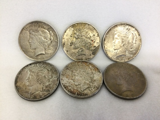 (6) U.S. Silver Dollars