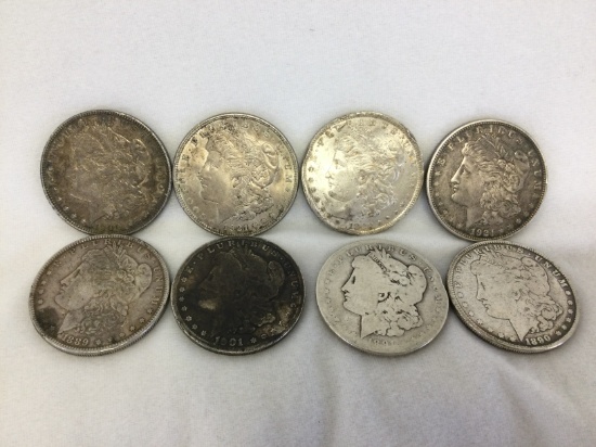 (8) U.S. Morgan Silver Dollars