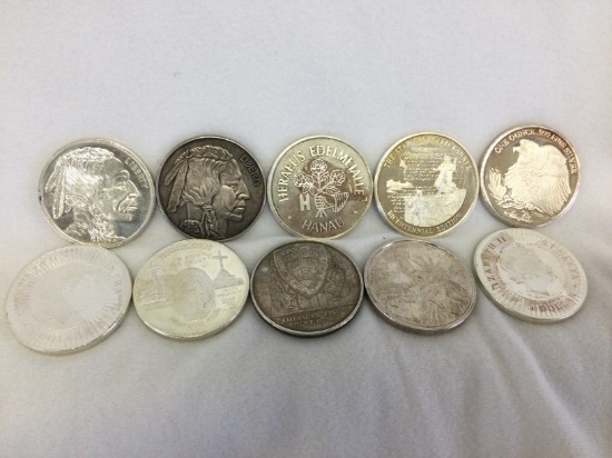 (10) 1oz. Silver Coins