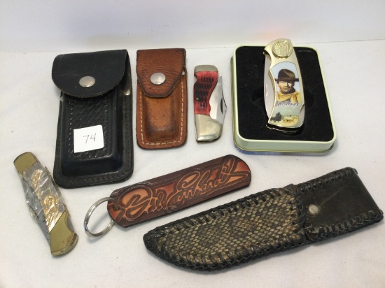 Attic Found Knife and Sheath Collection