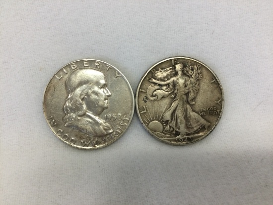 (2) U.S. Silver 1/2 Dollars