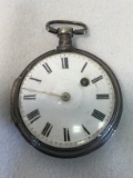 Rare: 1700's Silver Key wind Pocket Watch