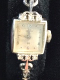 14K Gold Ladies Diamond Hamilton Wrist Watch