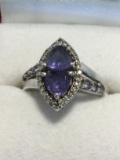 Stunning Ladies 2 1/2ct Tanzanite Ring