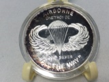 Proof .999 Silver 1oz. U.S. Airborne Ranger Coin