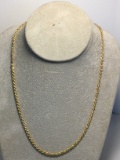 14K Solid Gold Rope Chain