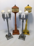 Early Original Lionel Railroad Street Lights