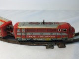 Early Collectible Tin Toy 1940's Red Arrow Express Train