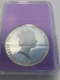 Beautiful 1988 Proof .999 Silver 1 oz Queen Elizabeth Coin