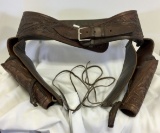 Outstanding Hand Tooled Classic Western Circa Colt 45 Holster Set