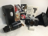 Great Vintage Pentax 35mm Camera with Extra Lens