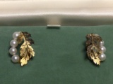 Beautiful Pair of Antique Vintage Pearl Earrings