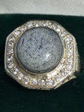 Fantastic Men's Mexican Fire Opal Ring