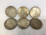 (6) U.S. Silver Dollars