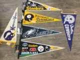 Collection of Vintage Football Pennants