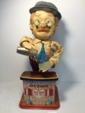 Classic Antique Charlie Weaver Mechanical Tin Toy
