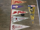Fantastic Vintage Sporting Pennants Collection