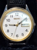 Classic Men's Seiko Date Just Wrist Watch