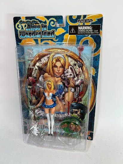 ALICE IN WONDERLAND SIGNED FIGURE - GRIMM FAIRY TALES (SIGNED ON WINDOW)