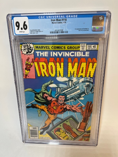 THE INVINCIBLE IRON MAN #118 - 1/79 - CGC GRADE 9.6 - 1ST APPEARANCE OF JIM