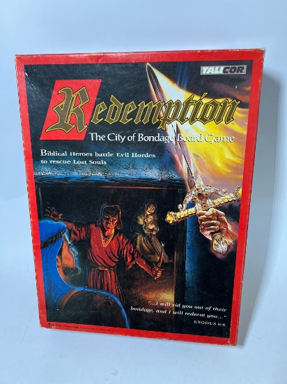 REDEMPTION "THE CITY OF BONDAGE BOARD GAME" BIBLICAL HEROES BATTLE EVIL HOR