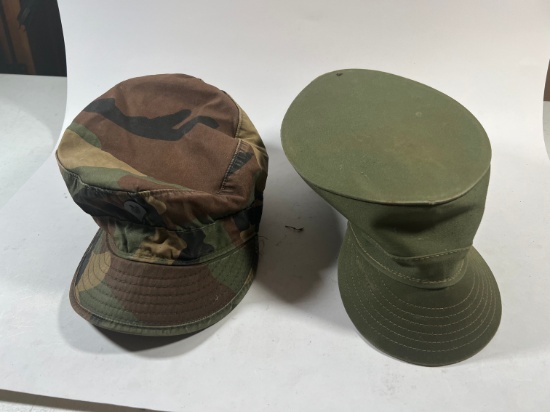 MILITARY HATS - (1) LOUISVILLE CAP CORP, (1) CLASS I SIZE 7 1/4
