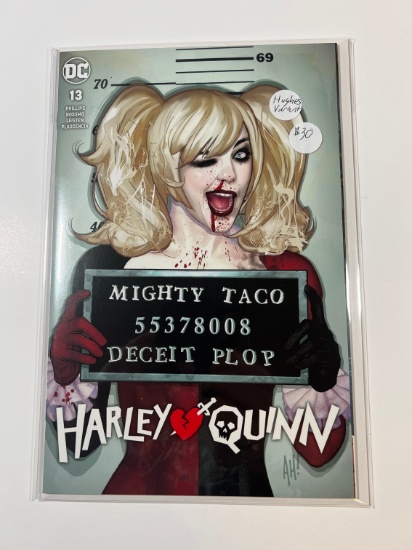 HARLEY QUINN #13 - DC COMICS - HUGHES VARIANT "MIGHTY TACO"