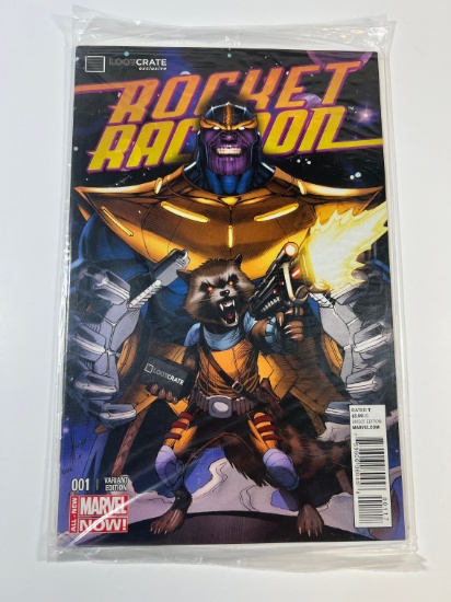 ROCKET RACOON #001 VARIANT EDITION - LOOTCRATE EXCLUSIVE - MARVEL NOW! SEAL